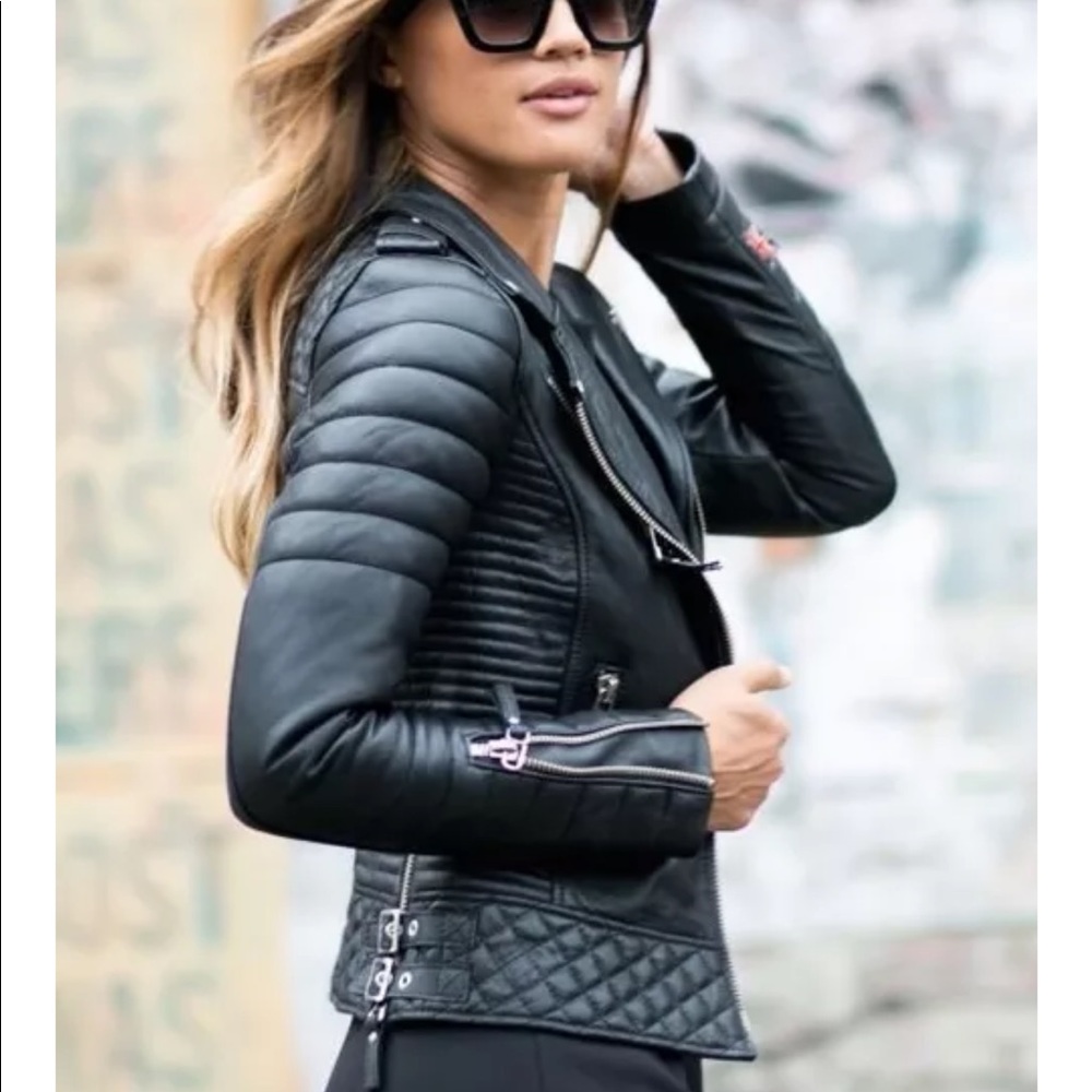 NWT genuine leather motorcycle jacket